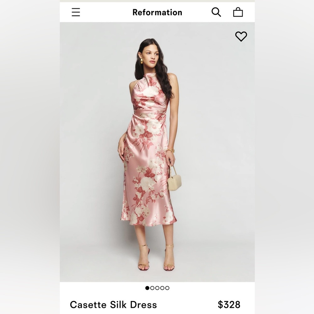 Reformation Silk Dress